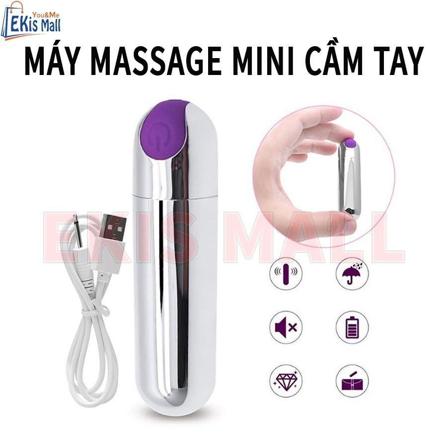 Máy massage mặt mini cầm tay 10 chế độ - Máy chống đau mỏi cơ cao cấp sạc USB loại bỏ quầng thâm mắt