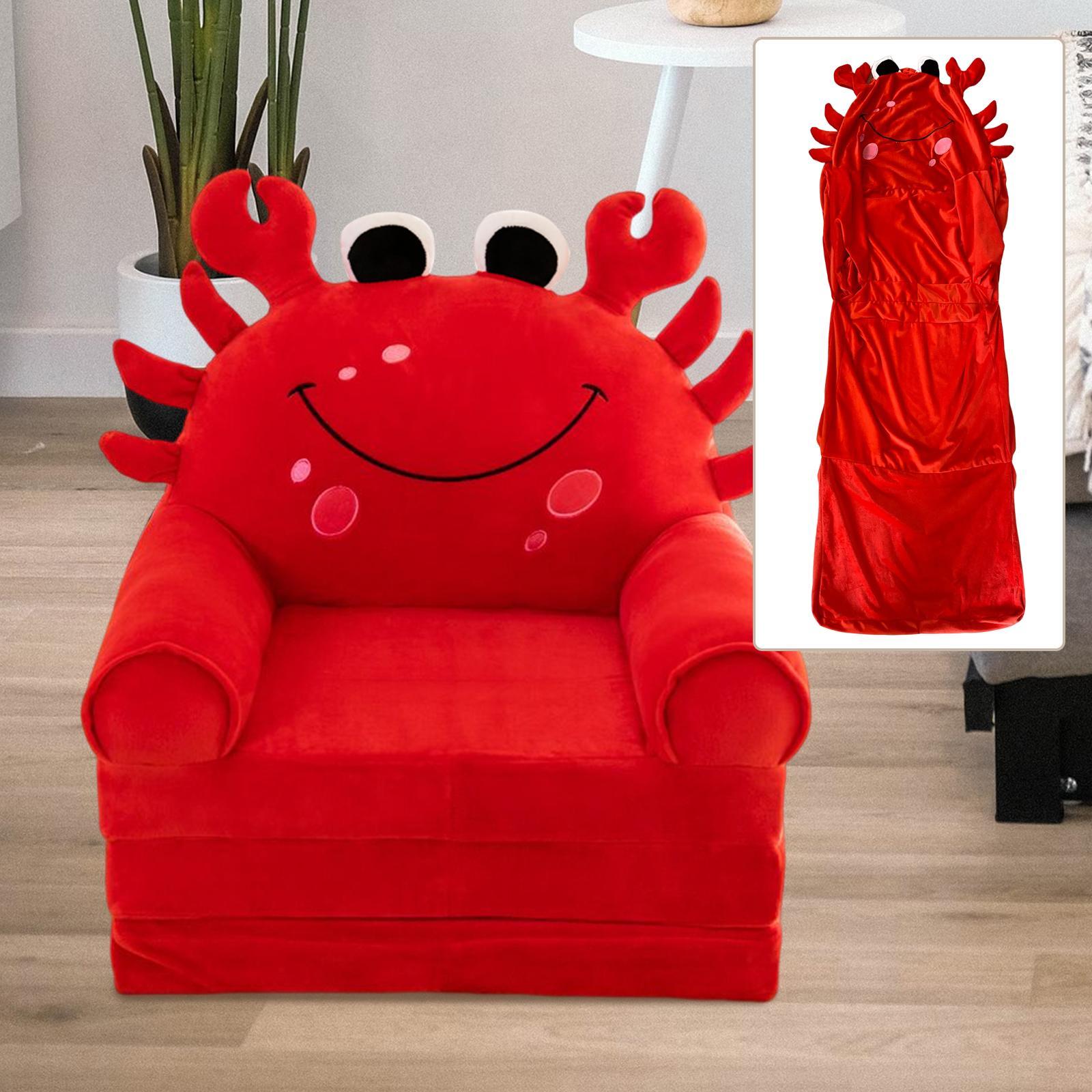 2x Kids Couch Cover Washable Foldable Protect Furniture for Home Living Room