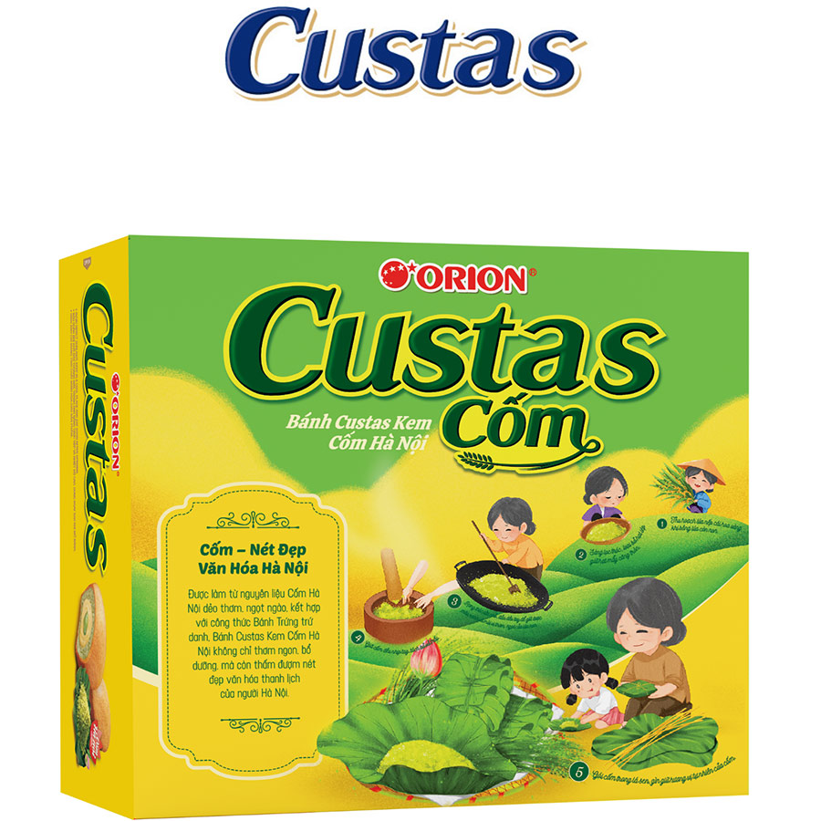 Bánh Custas Kem Cốm Hà Nội 12P