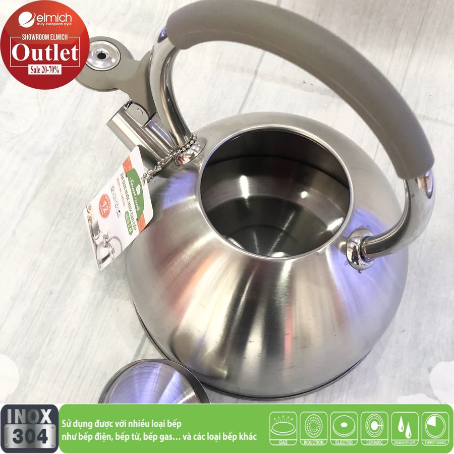Ấm Siêu Tốc Đun Từ Inox 304 Smartcook EL3328 2.5L Hàng Chính Hãng