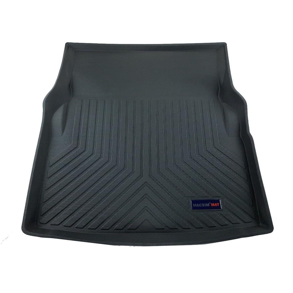 Thảm lót cốp xe ô tô Mercedes E class w212 nhãn hiệu Macsim chất liệu TPV cao cấp màu đen