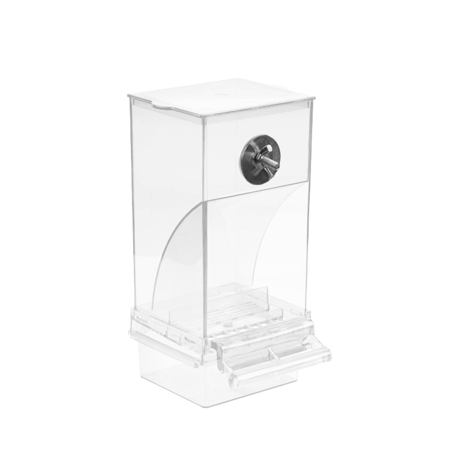 Seed Feeding Automatic Container Box Parrot Feeder Pet Bird Cage Food Feeder
