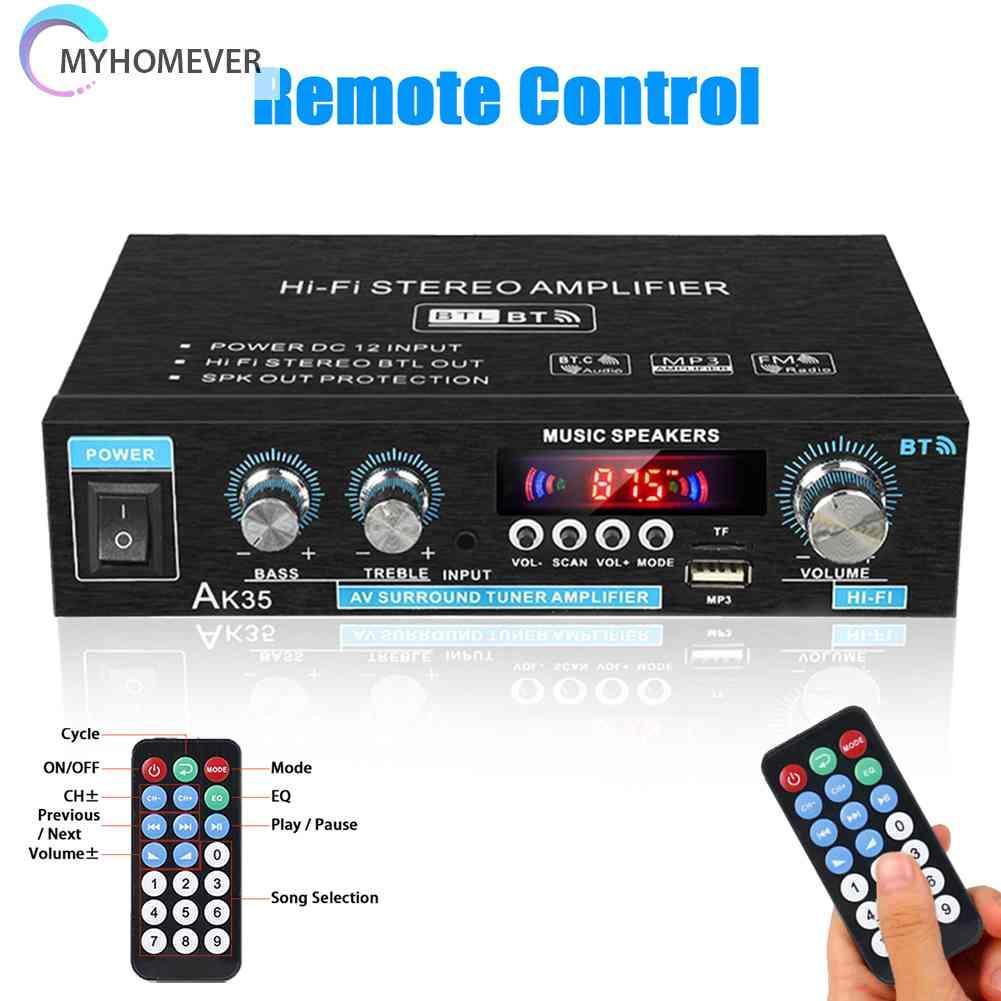 Bộ Khuếch Đại Âm Thanh Bluetooth AK35 HiFi Có Cổng USB TF RCA