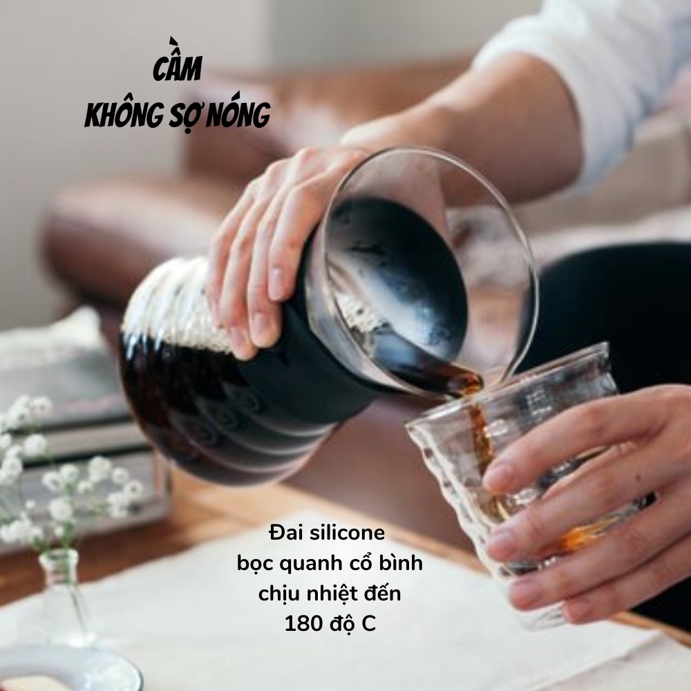 Bình Pha Cà Phê Nhỏ Giọt Hario V60 Drip Decanter 700ml