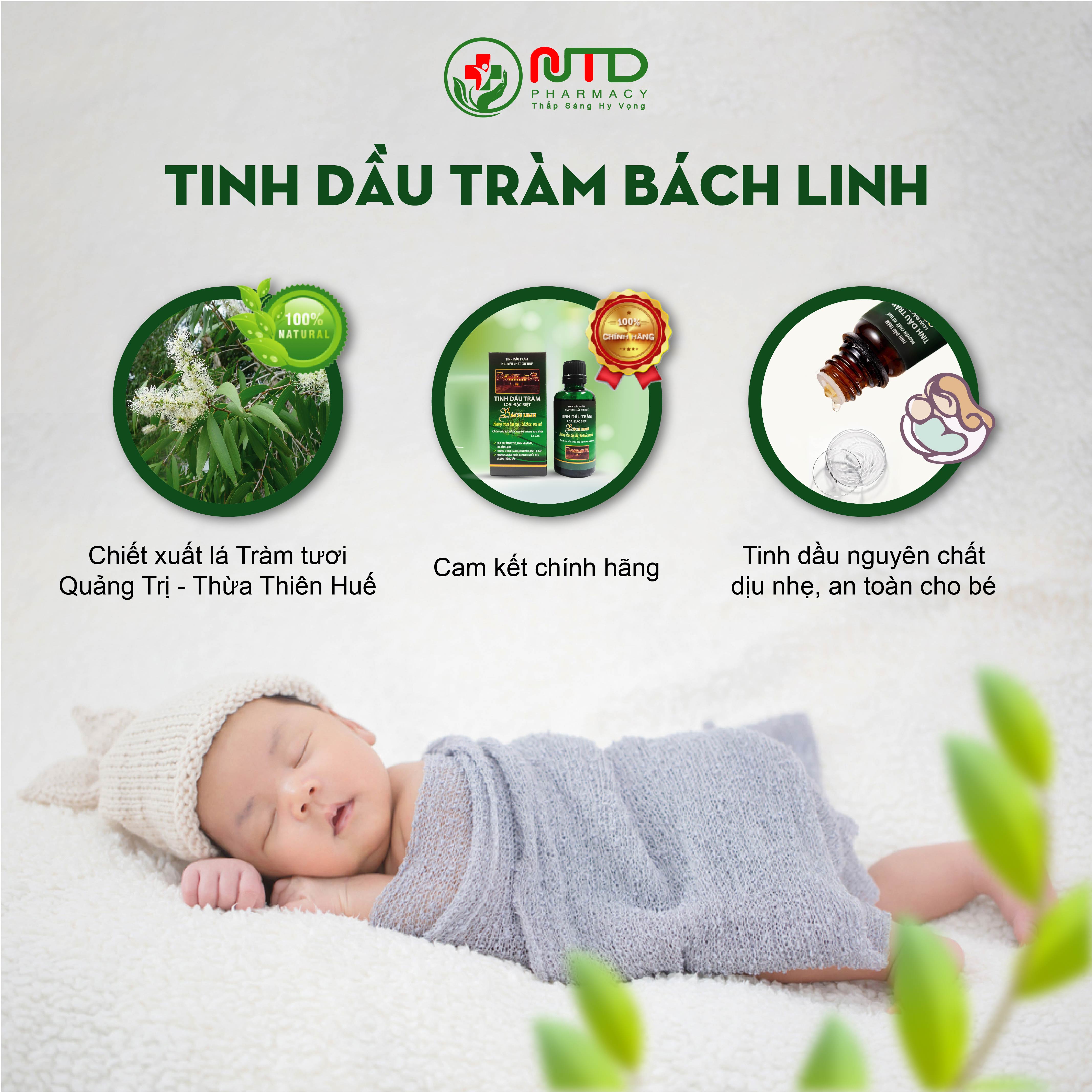 Tinh dầu tràm Bách Linh - Tinh dầu chăm sóc sức khỏe mẹ và bé