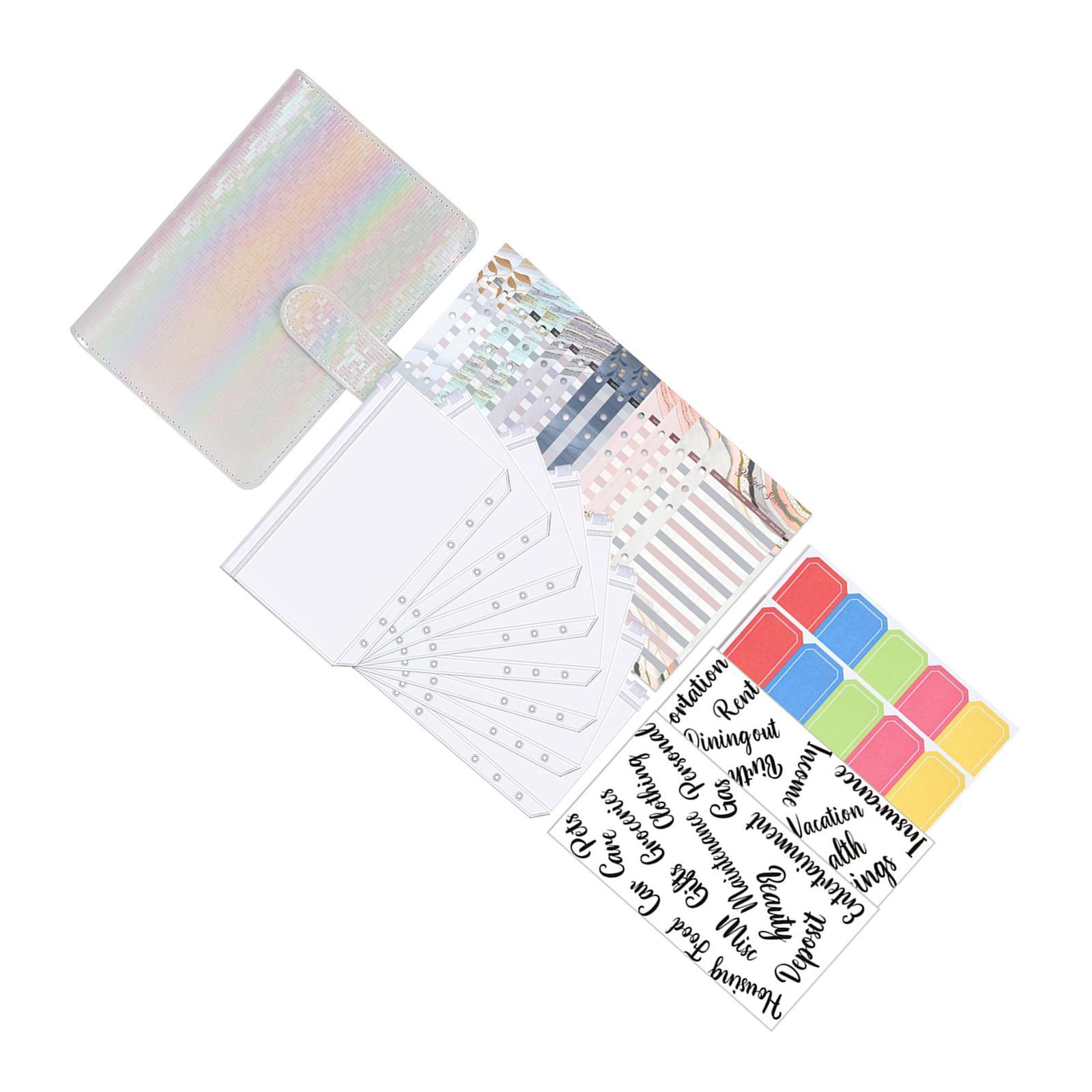 Expense Budget Sheets bill organizer with pockets Black