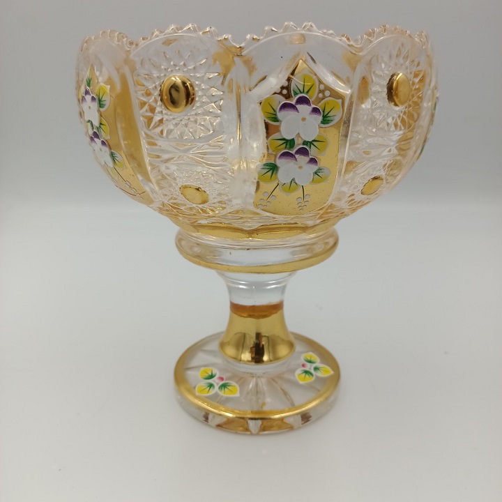 Chân Bồng Pha Lê Mạ Vàng Phong Cách Royal Sang Trọng
