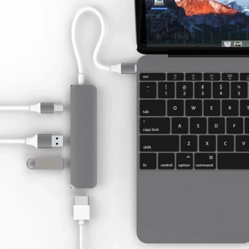 Hub HyperDrive HD22B 4IN1 4K HDMI Cổng Chuyển Đổi Type C Dành Cho Macbook - Hàng Chính Hãng