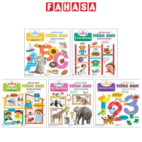 Bộ Sách Bé Vui Học Tiếng Anh Cùng Sticker