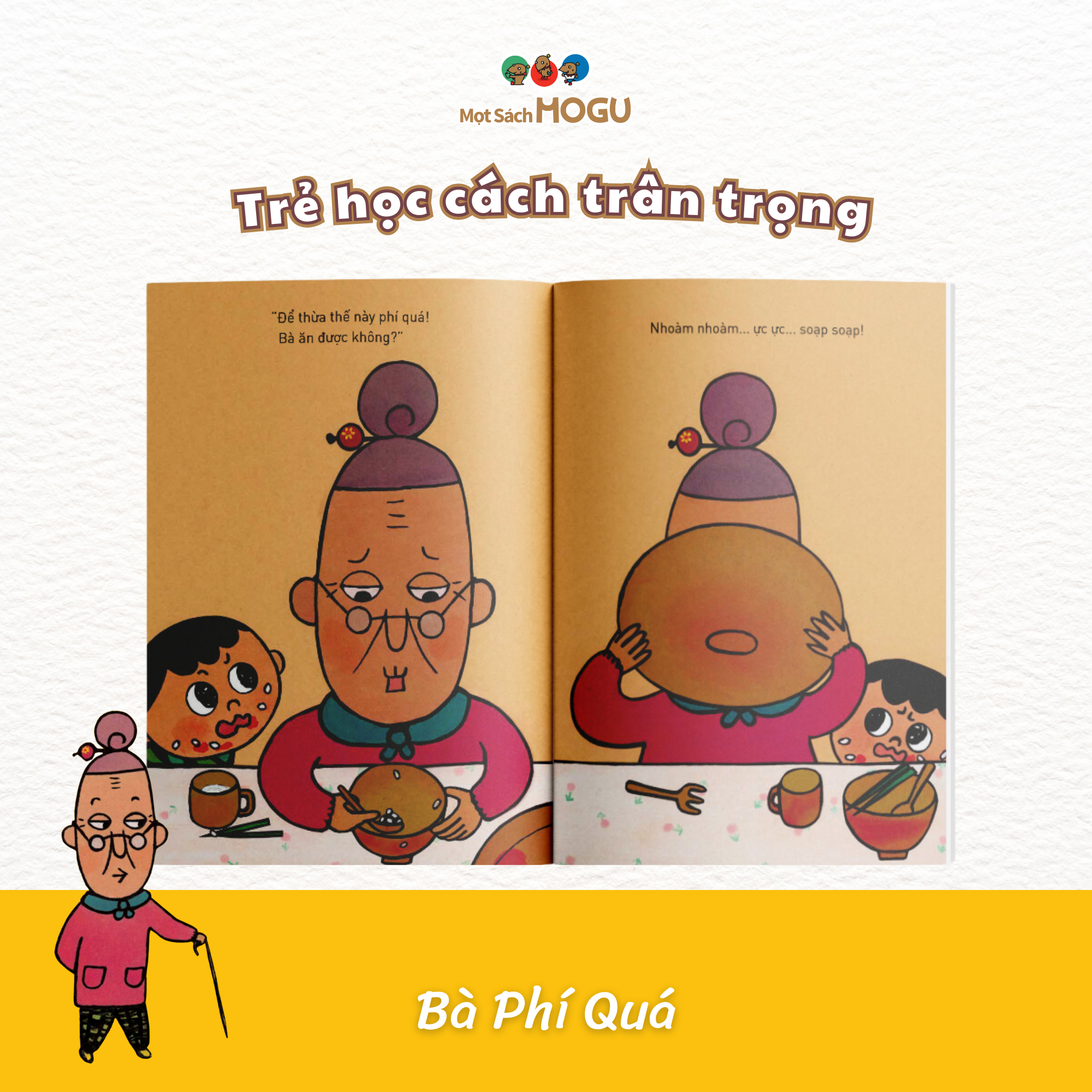Ehon - Phát triển tư duy - Bà Phí Quá - cho bé 3-6 tuổi