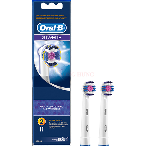 Đầu bàn chải thay thế bàn chải điện Oral-B 3D White EB18p - Hàng chính hãng