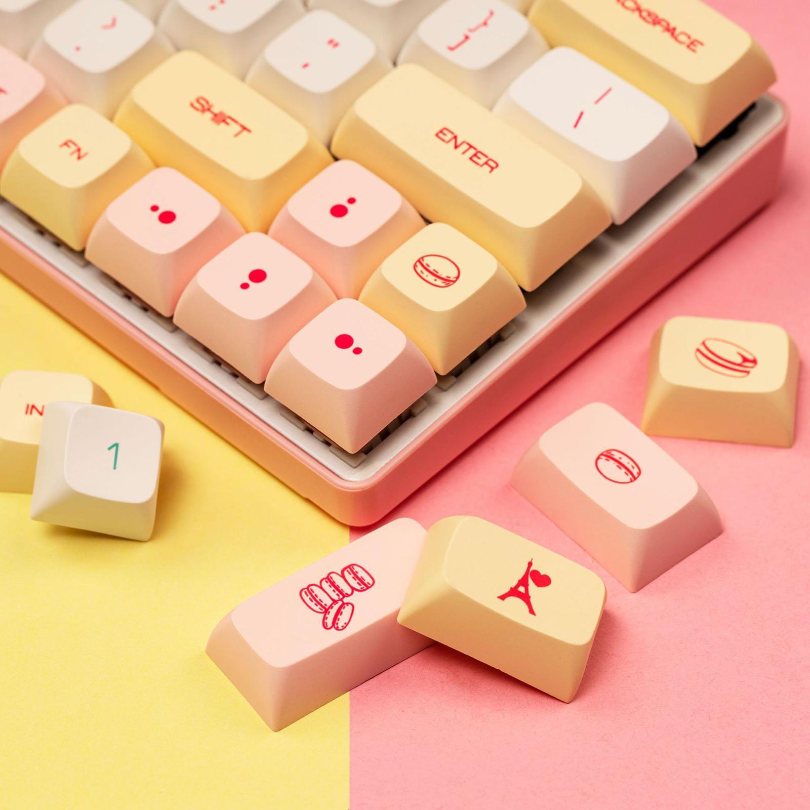 PBT 131 Keys Kits Universal DIY Custom for Box Mechanical Keyboard