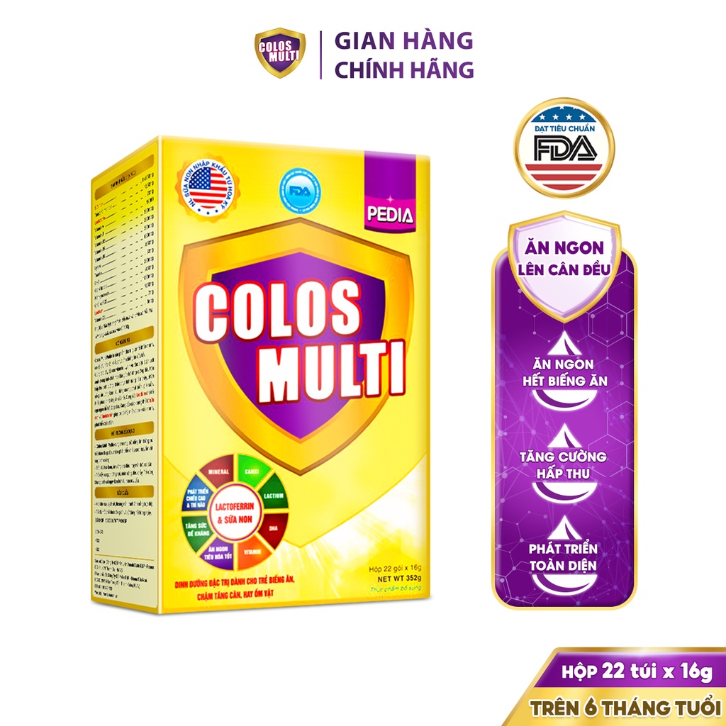 [Combo tiết kiệm] 1 hộp sữa non Colosmulti Pedia + 1 hộp sữa bột Pro+ 3 + 1 hộp Siro Mummum