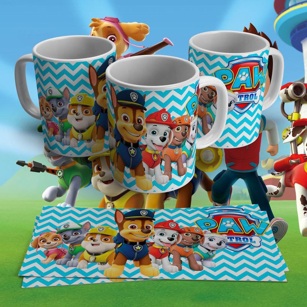 Cốc sứ cao cấp in hình đội chó cứu hộ Paw Patrol Mini