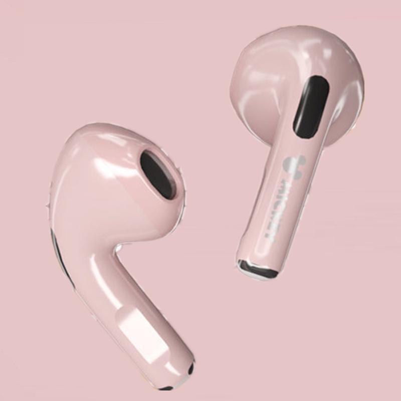 Tai Nghe Bluetooth Không Dây Mini Màu Hồng Disney  PRO6 Tích Hợp Micro Cho Điện Thoại Android