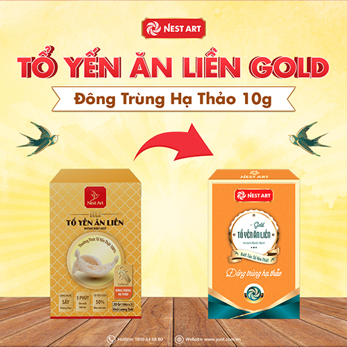 Tổ Yến Ăn Liền Gold – Đông Trùng Hạ Thảo 20g