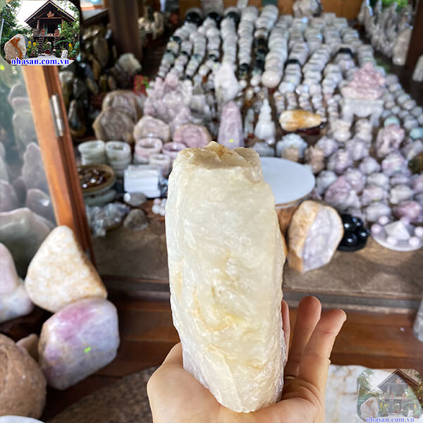 Quạt thạch anh hồng lưu thông vượng khí, khử tia ác xạ, thắt chặt tình cảm gia đình - 1.98 Kg