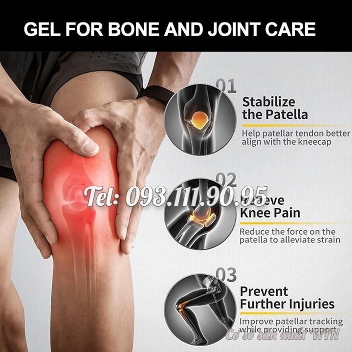 Gel bôi đau nhức xương khớp, suy giãn tĩnh mạch, tê bì chân tay, thoái hóa và tràn dịch khớp gối, đau mỏi cổ vai gáy xuất xứ Singapore - Mã số 1111