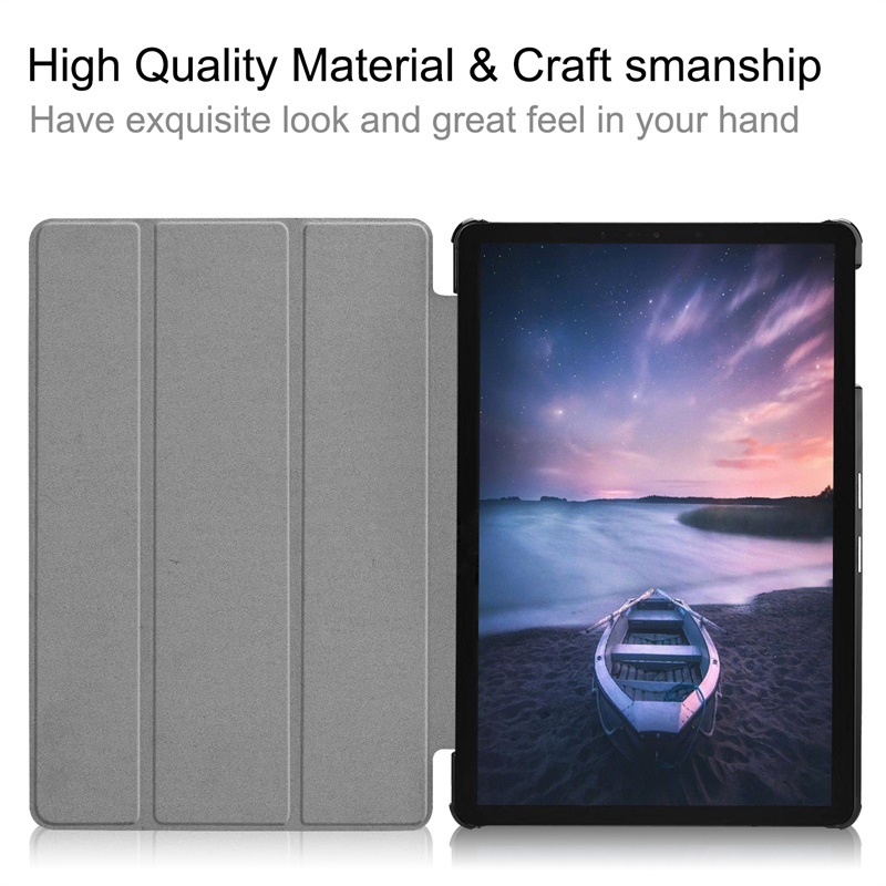 Bao Da Cover Dành Cho Máy Tính Bảng Samsung Galaxy Tab S4 10.5 T830 / T835 Hỗ Trợ Smart Cover
