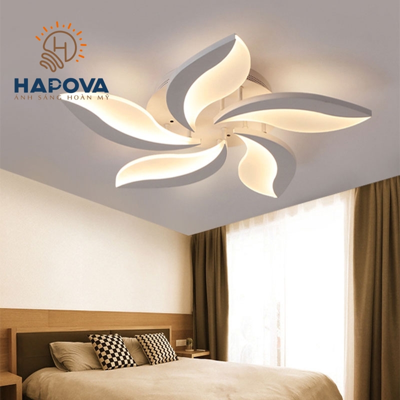 Đèn ốp trần 5 cánh HAPOVA GUMOL 8830 5 cánh/15 cánh