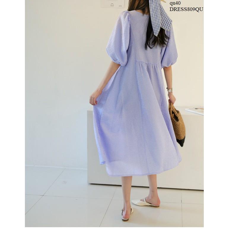 DRESS724 ĐẦM SUÔNG CỔ TIM