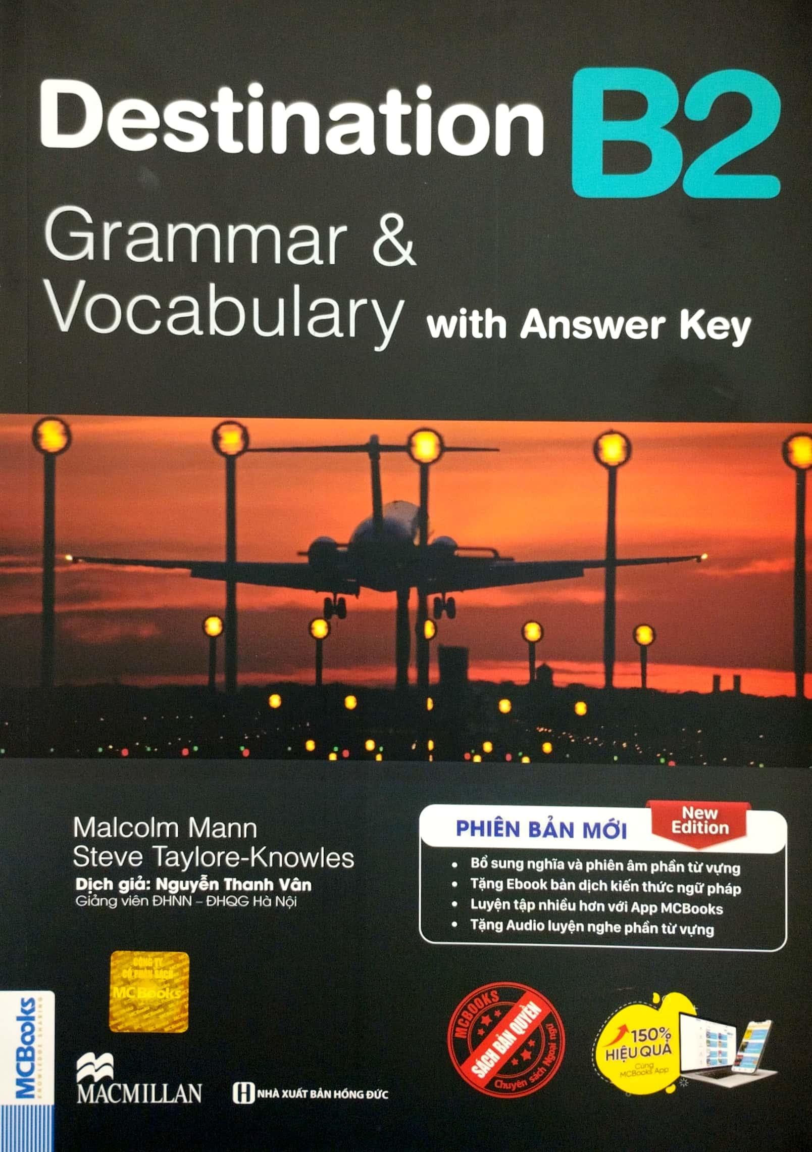 Destination B2 - Grammar And Vocabulary with Answer Key