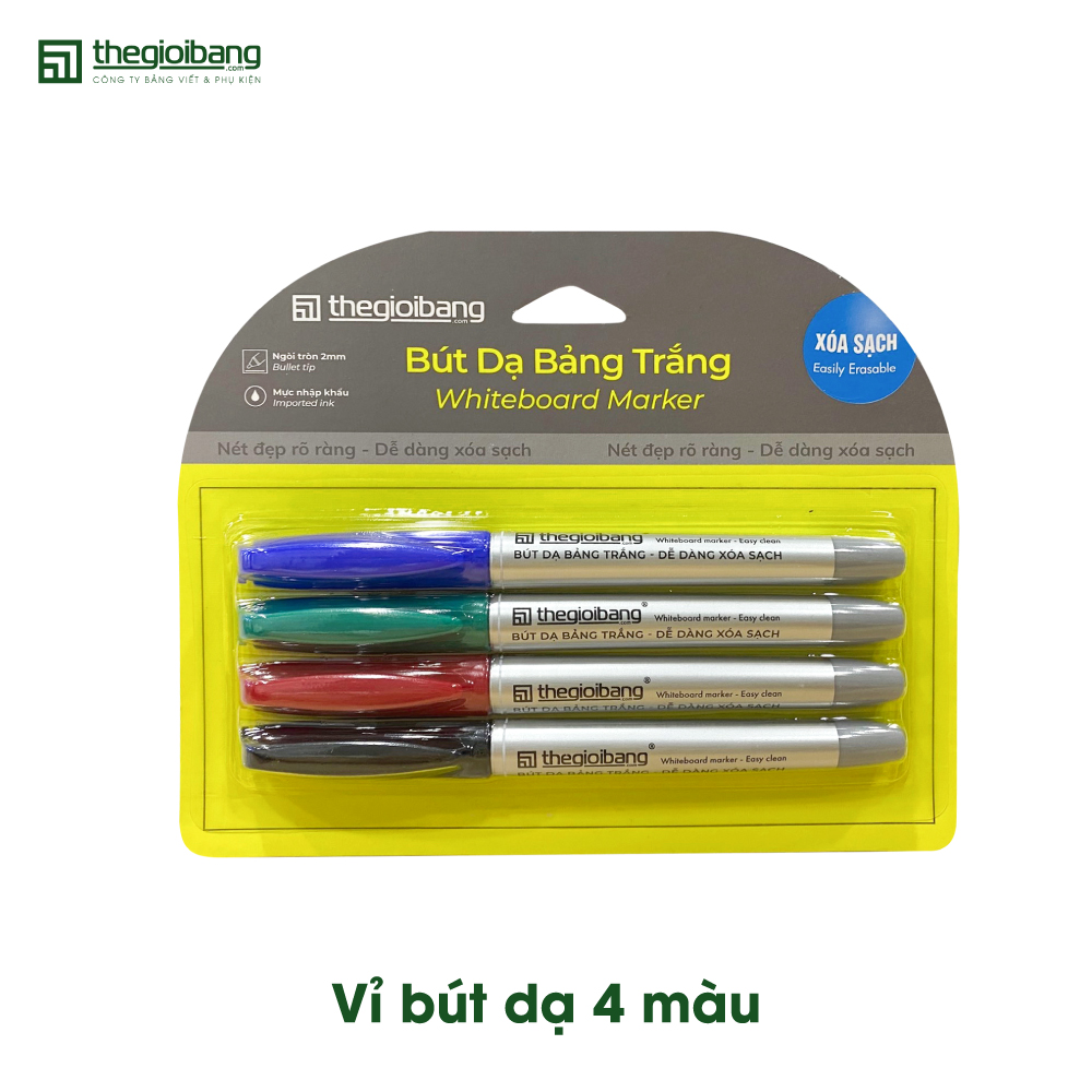 Bút Lông Bảng Trắng Trẻ Em - Bút Dạ Bảng Trắng Thế Giới Bảng - Ngòi 1.5mm