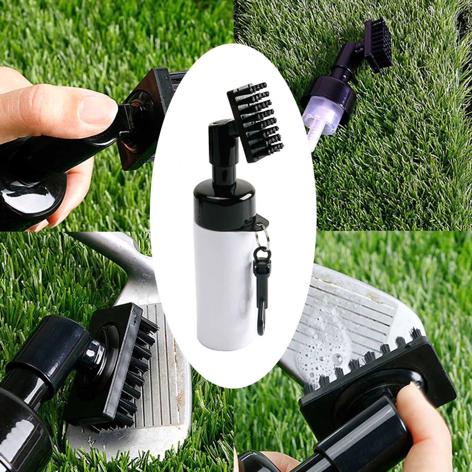 Golf Club Cleaner Brush with Water Bottle Portable Golf Cleaning Brush Spray