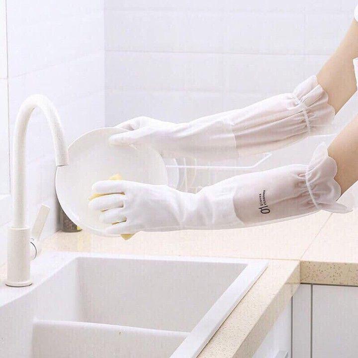 Găng Tay Rửa Bát Silicon Siêu Dai Hình Hươu