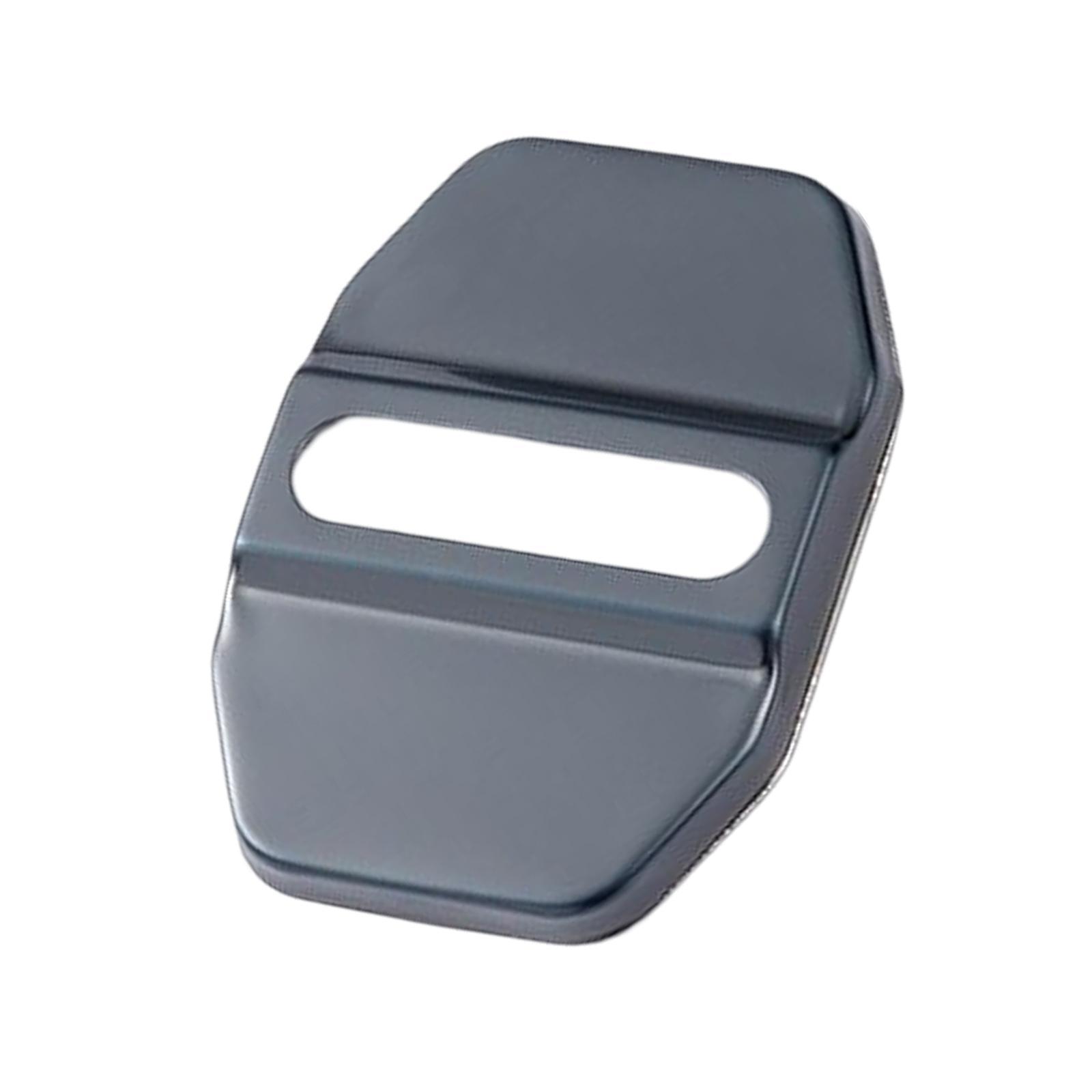 4  Door Lock Covers for    Stainless Black