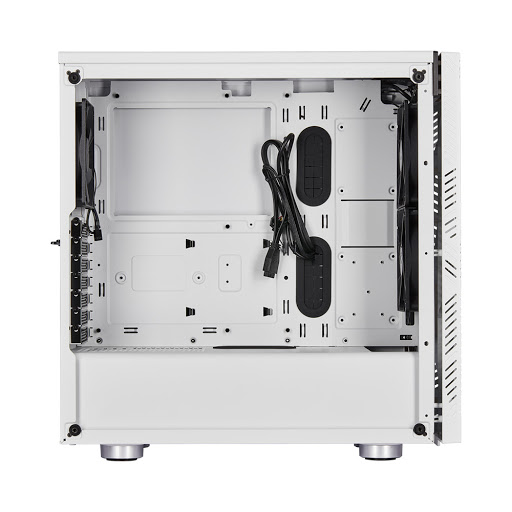 Case Corsair 275R Airflow Tempered Glass Mid-Tower Gaming (CC-9011182-WW) (Trắng)- Hàng Chính Hãng