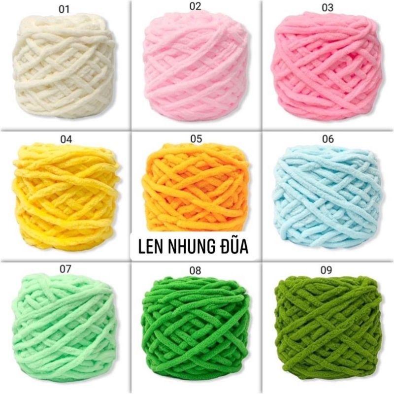 Len Nhung Đũa - Len cuộn đan móc - phụ kiện thủ công handmade