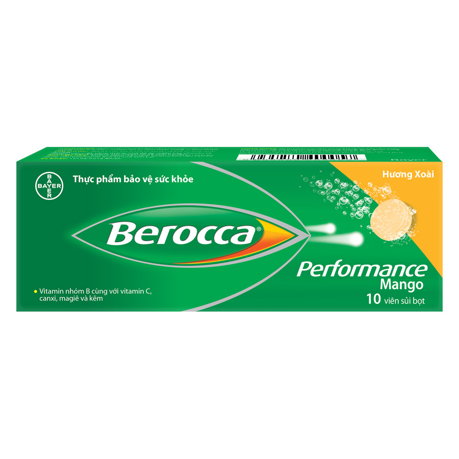 Viên Sủi Bổ Sung Vitamin Berocca Performance 10 Viên