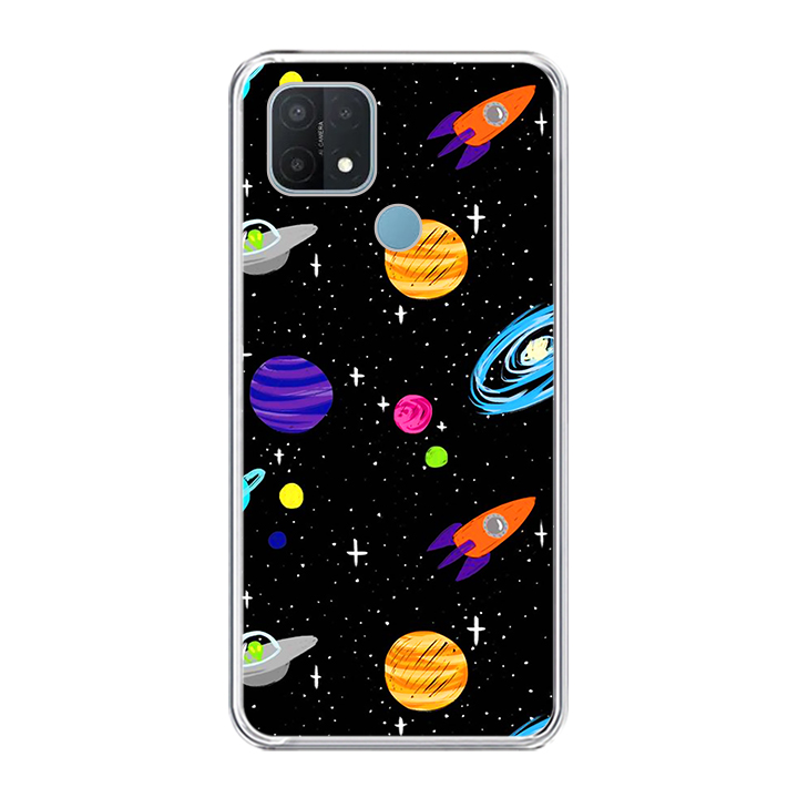 Ốp lưng dẻo cho điện thoại OPPO A15 - 0063 SPACE04 - Hàng Chính Hãng