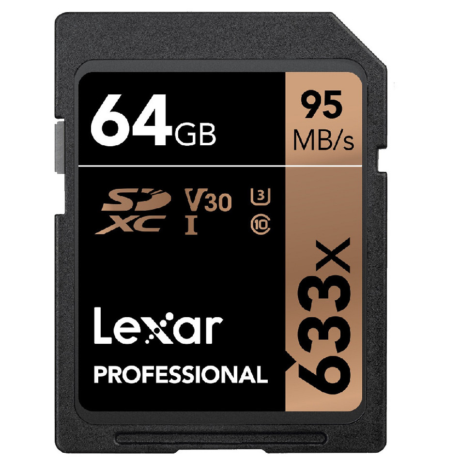 Thẻ Nhớ SDXC Lexar Professional 633x 64GB UHS-I 95MB/s LSD64GCB1AP633 - Hàng Nhập khẩu