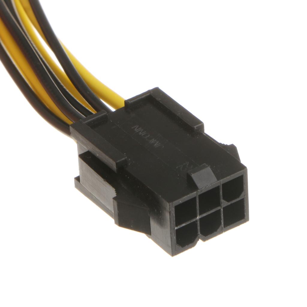 6-pin Female to 8 pin Male PCI Express Power Converter Cable for Video Card