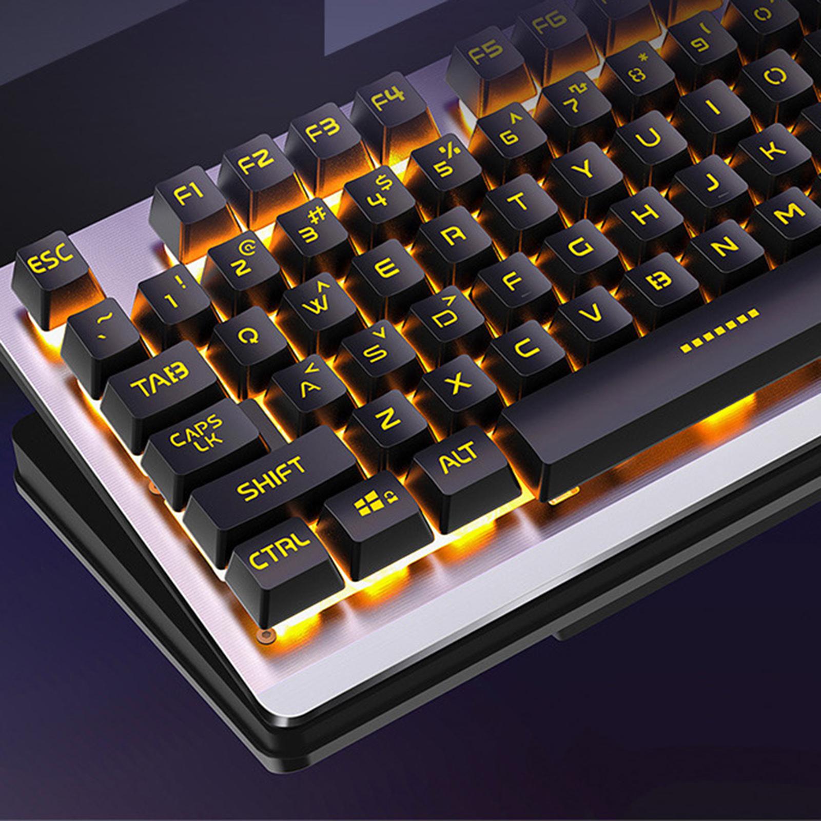 USB Wired Gaming Keyboard Universal 104 Keys