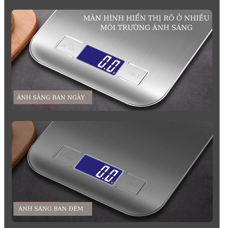Cân điện tử nhà bếp mini cân thực phẩm Làm bánh 5kg - SCALE5KG