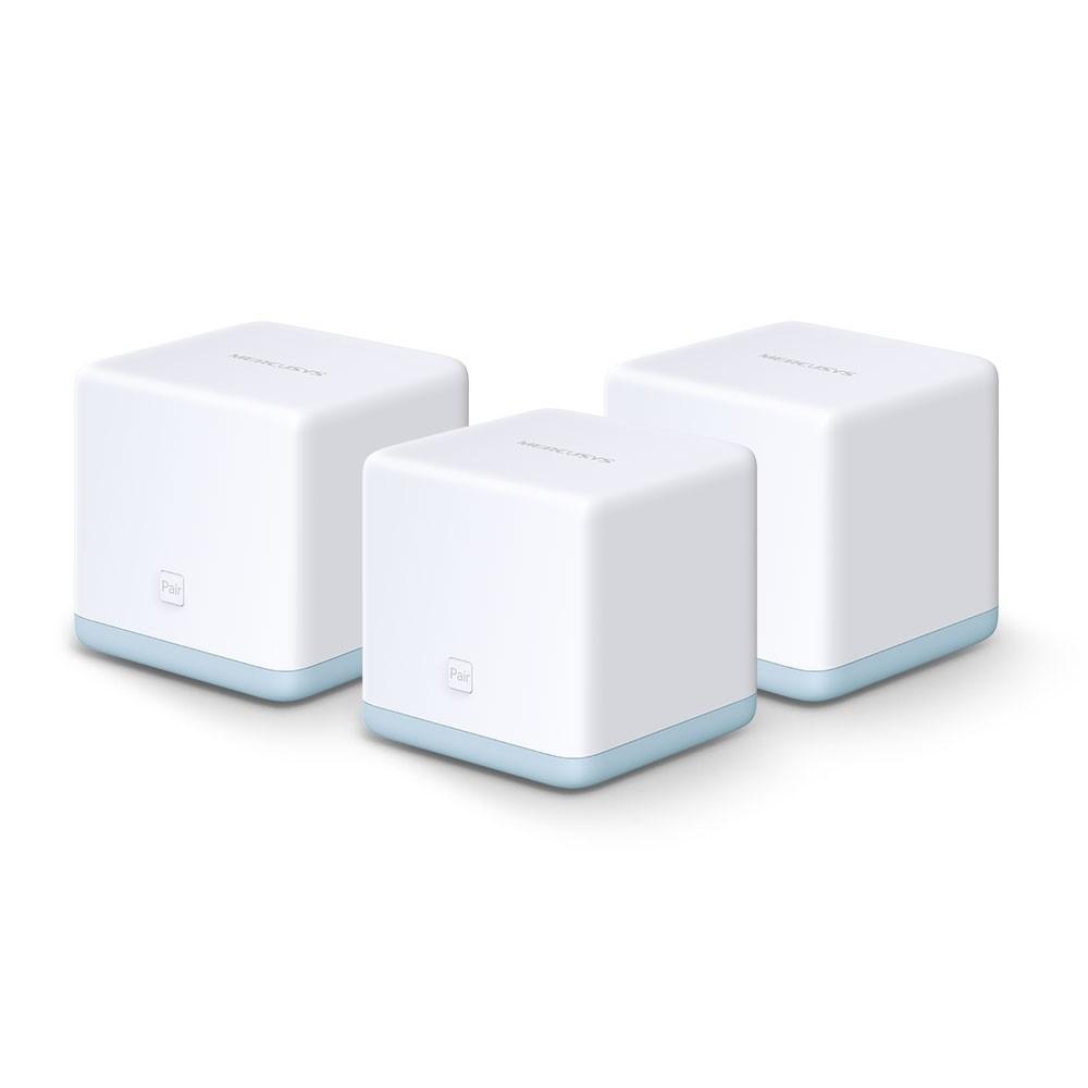 Hệ thống wifi mesh Halo S3 (3-pack) Mercusys cho gia đình cho độ phủ wifi tuyệt vời mesh wifi - Hàng chính hãng