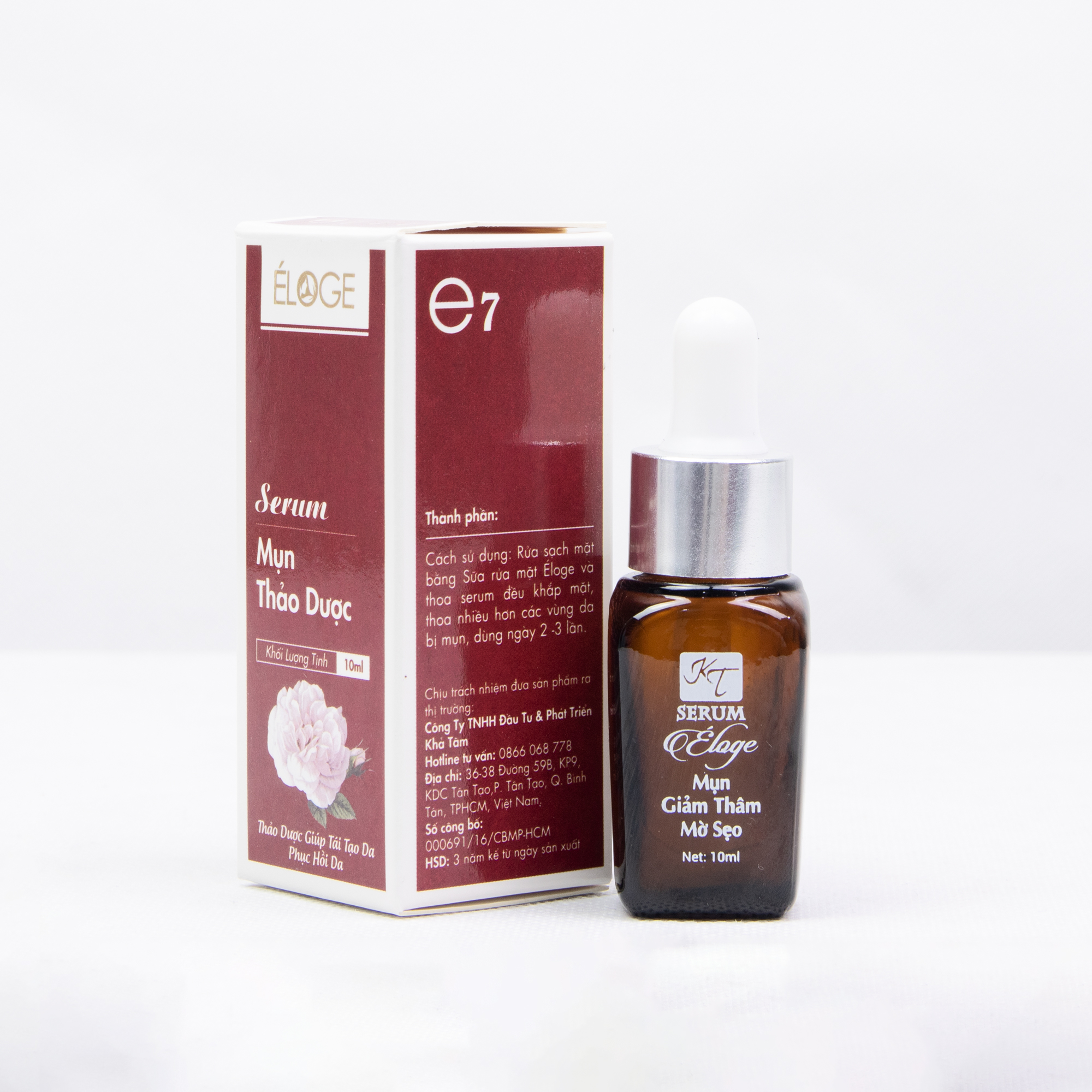 SERUM MỤN ELOGE E7 - KHẢ TÂM - GIẢM MỤN, GIẢM THÂM, TRẮNG DA