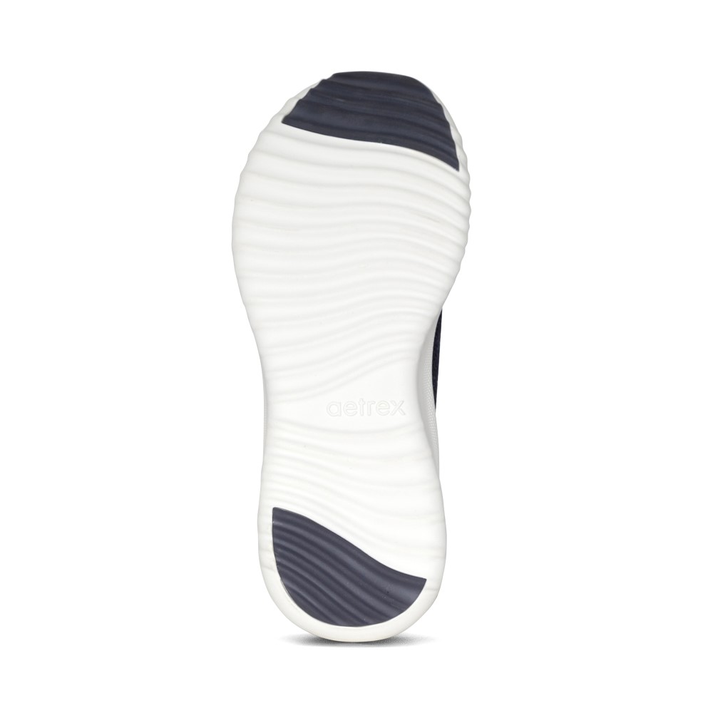 Giày sức khỏe nữ Aetrex Carly Navy - giày thể thao nâng vòm hỗ trợ khớp chân