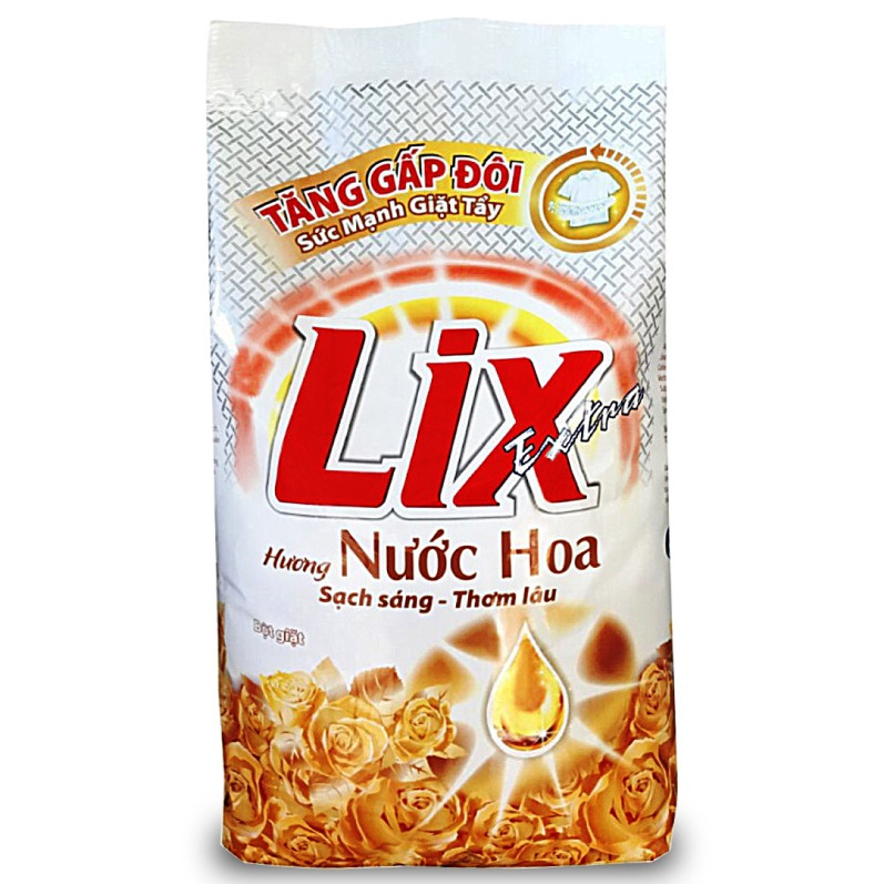 Bột Giặt Lix Extra Hương Nước Hoa 5.5Kg EH055 - Tăng Gấp Đôi Sức Mạnh Giặt Tẩy