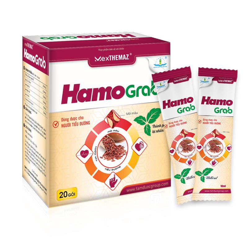 HAMO GRAB Hỗ Trợ Hạ Mỡ Máu, Bảo Vệ Tim Mạch Dùng Được Cho Người Tiểu Đường