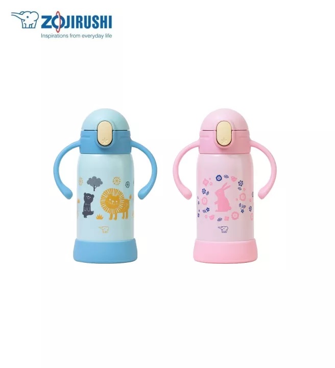 Bình giữ nhiệt Zojirushi SQ-DA30E-PA màu xanh 0,3L, có ống hút (Màu Hồng), hàng chính hãng