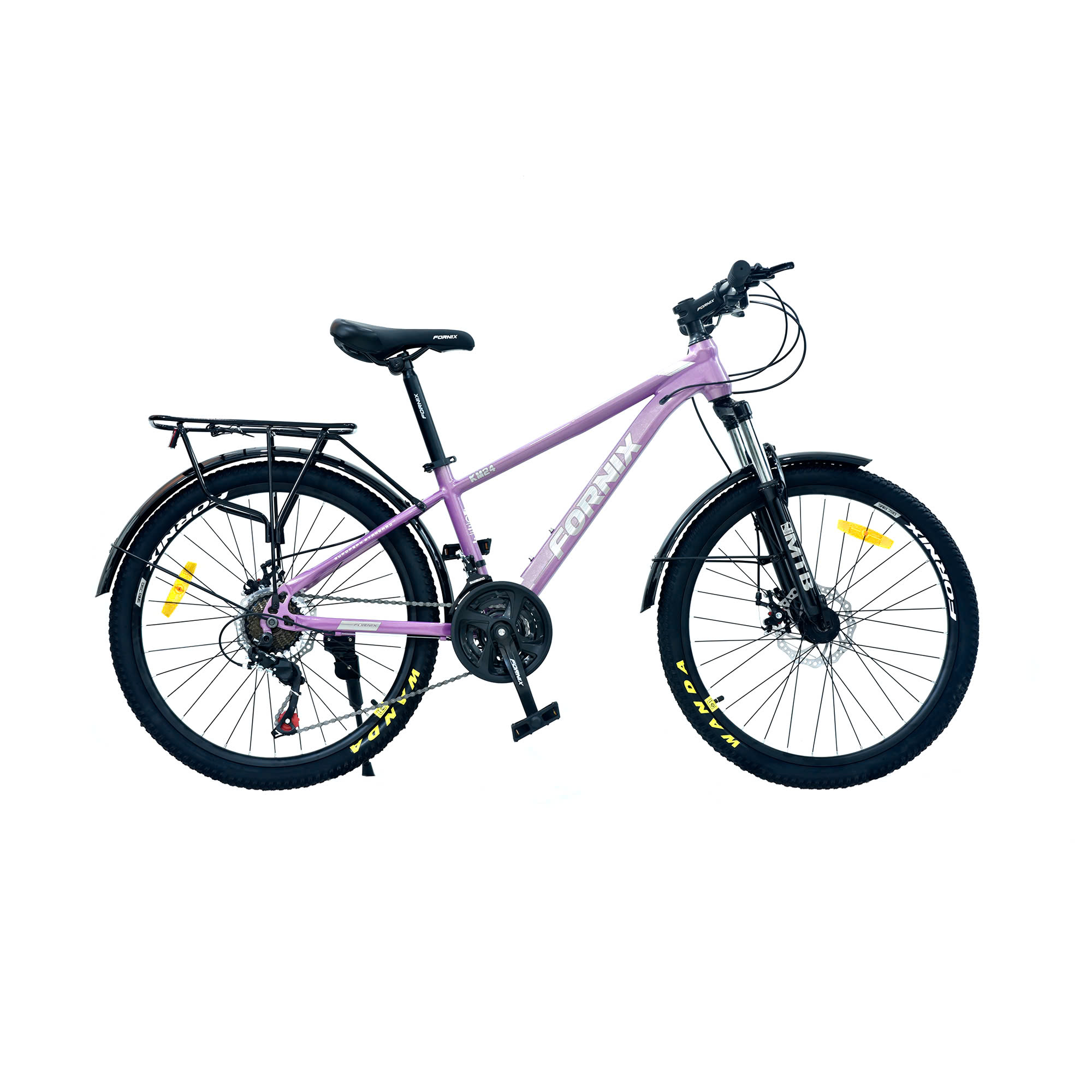 Xe Đạp Địa Hình MTB KM24 - FORNIX - Vòng Bánh 24&quot;- Khung Thép Không Mối Hàn- Bảo Hành 12 Tháng