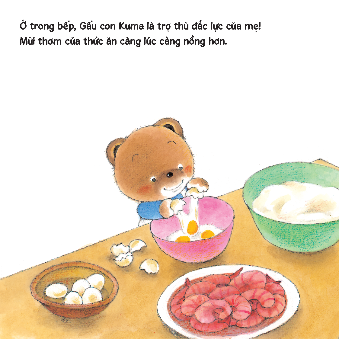 Chúc mừng năm mới - Sách tranh ehon Gấu con Kuma - Những chuyện nhỏ hàng ngày