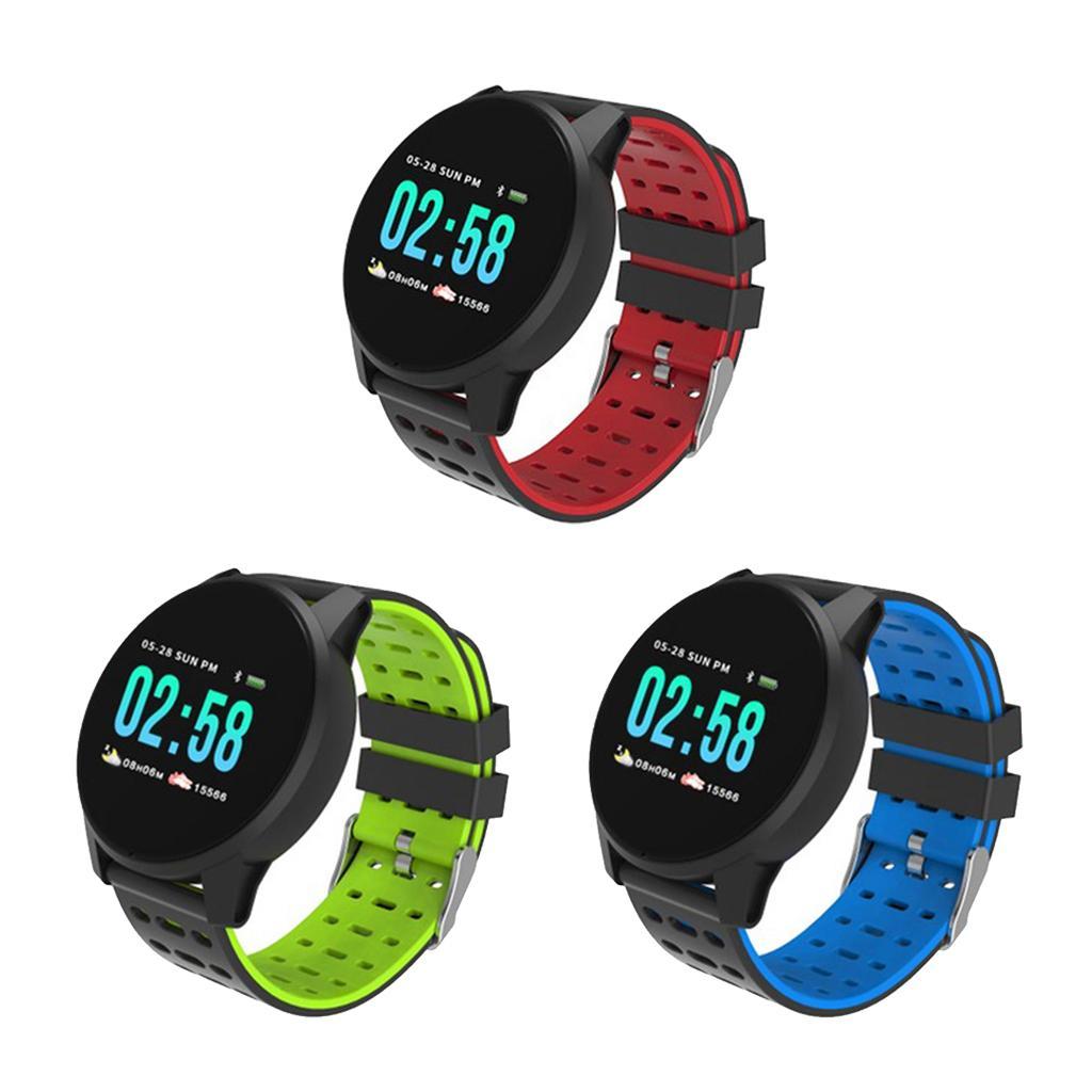 Men Sports Bluetooth Smart Watch Fitness Tracker Bracelet IP67 Waterproof Black