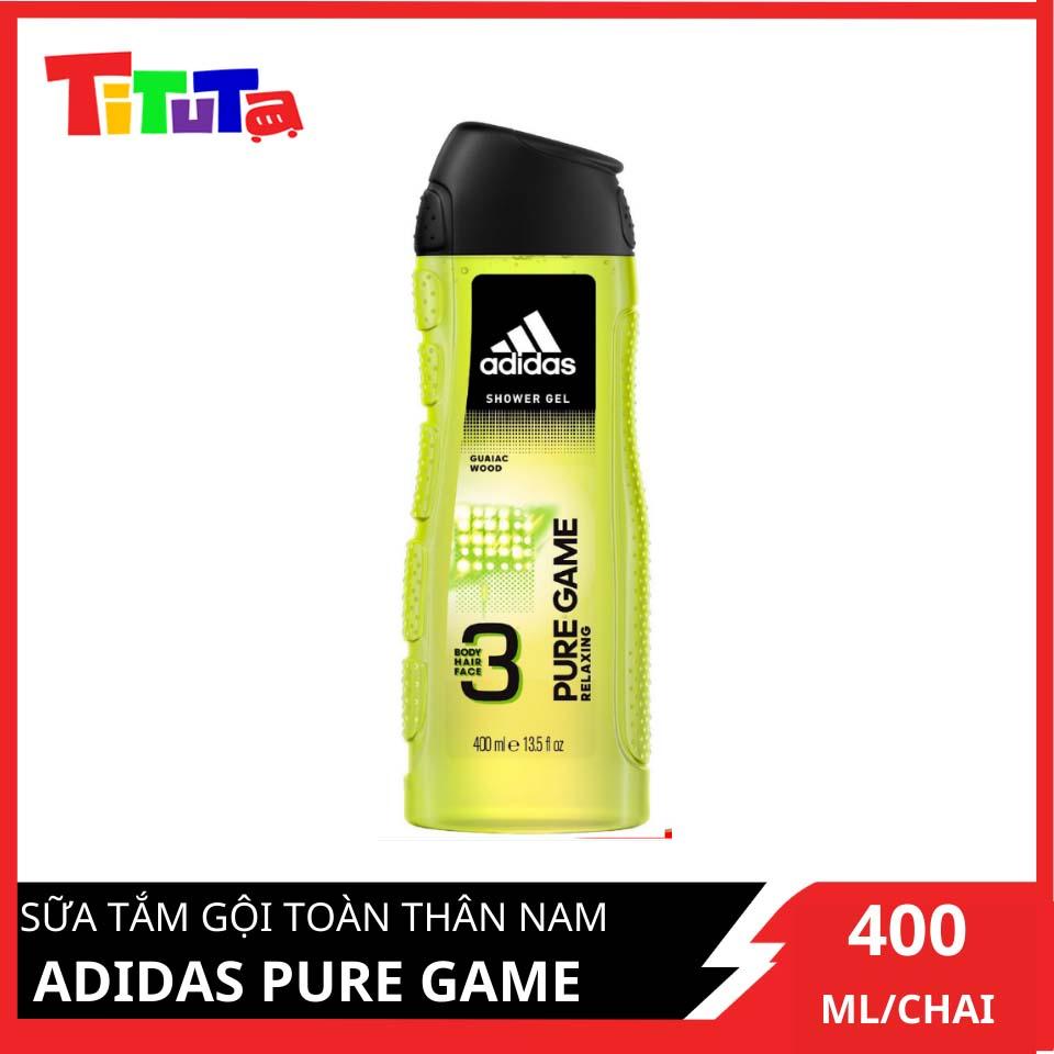 Sữa Tắm Gội Toàn Thân Nam Adidas Pure Game 400ml