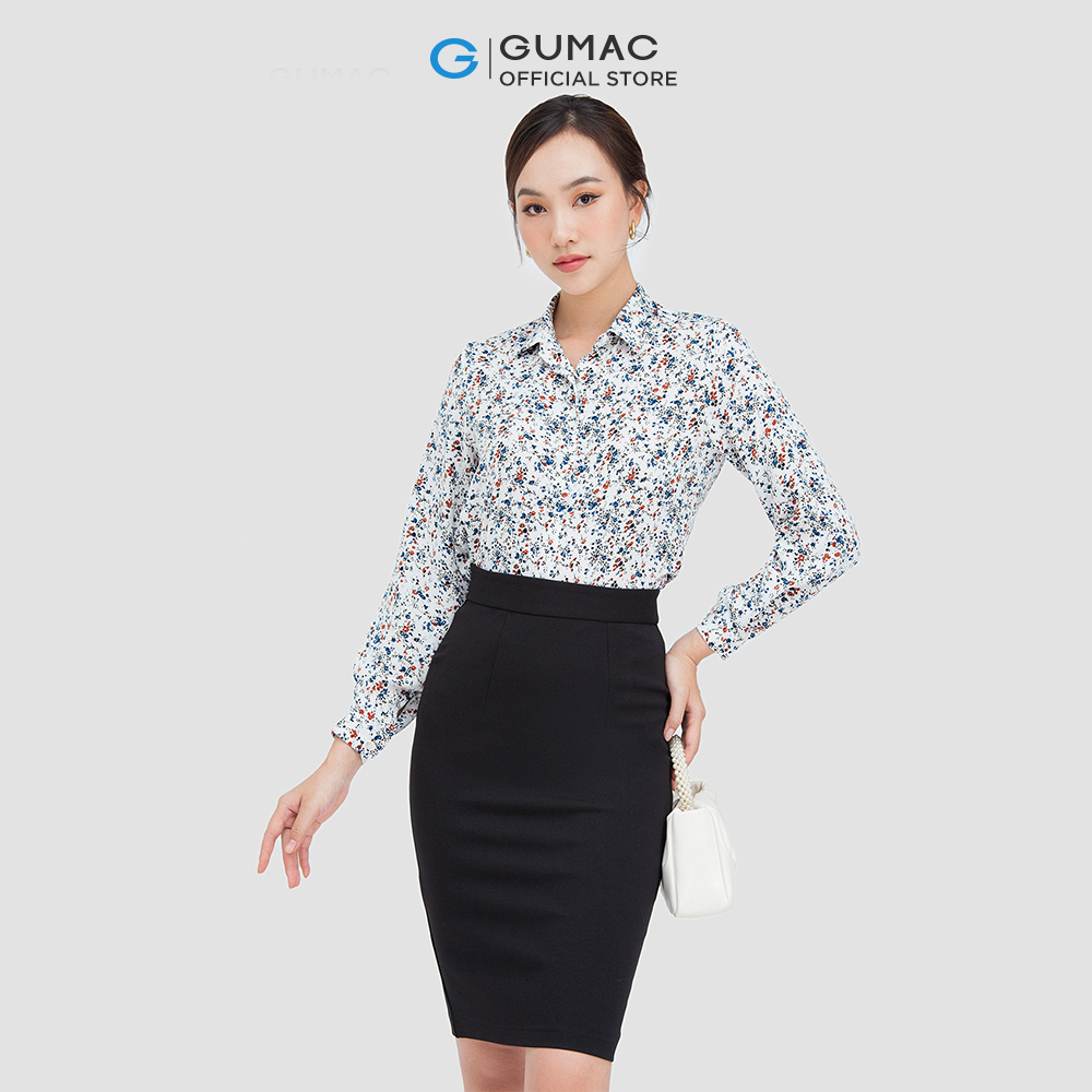 Áo sơ mi nữ GUMAC AC05077 giấu nút