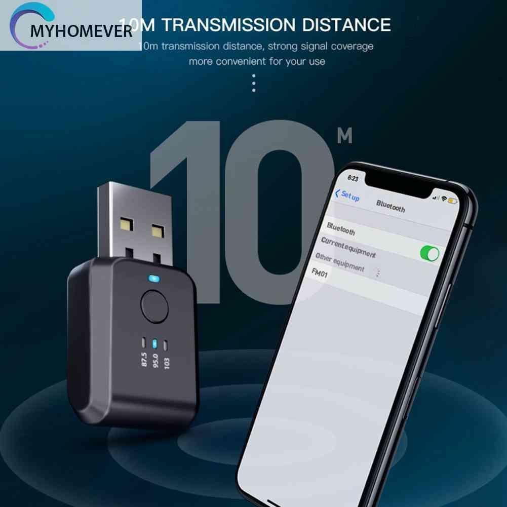 Máy Phát FM FM01 Kết Nối Bluetooth Không Dây Trong Xe Hơi